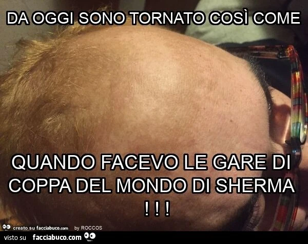 Da oggi sono tornato così come quando facevo le gare di coppa del mondo di sherma