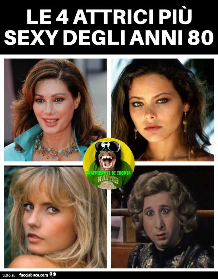 Le 4 attrici più sexy degli anni 80