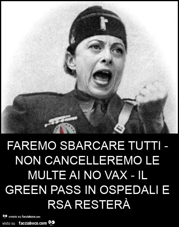 Faremo sbarcare tutti - non cancelleremo le multe ai no vax - il green pass in ospedali e rsa resterà