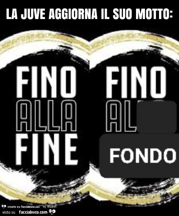 La juve aggiorna il suo motto