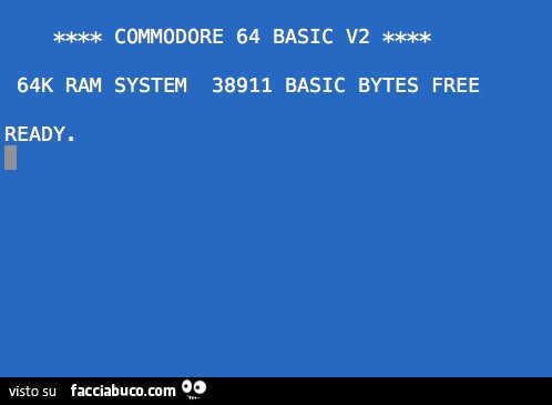 Commodore 64 basic v2 64k ram system 38911 basic bytes free ready