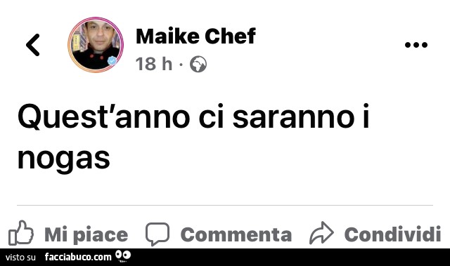 Quest'anno ci saranno i nogas