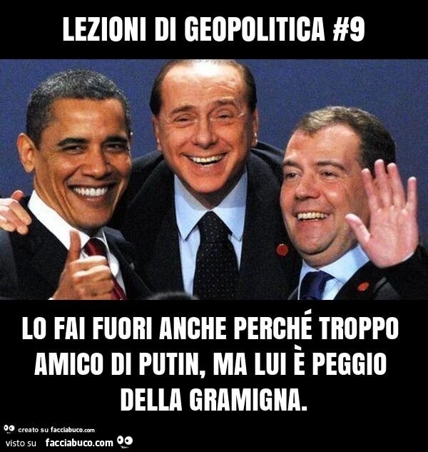 Lezioni di geopolitica #9 lo fai fuori anche perchรฉ troppo amico di putin, ma lui รจ peggio della gramigna