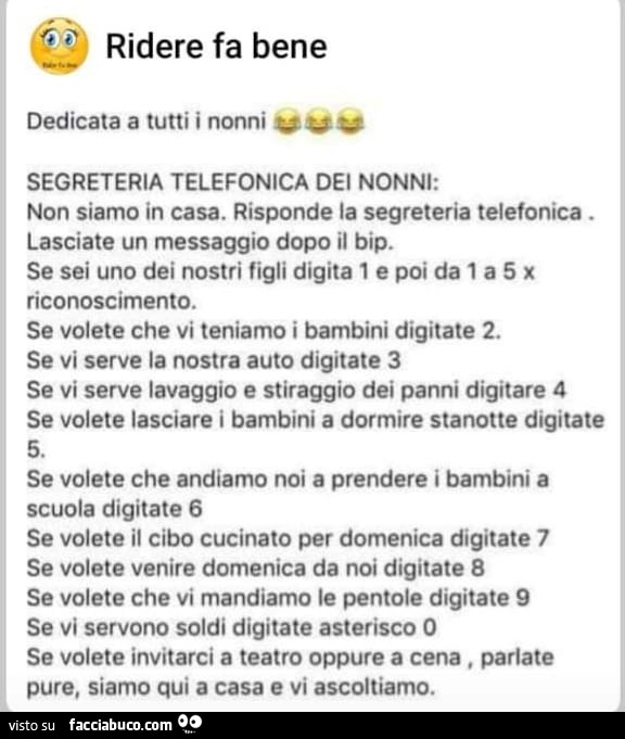 Ridere fa bene. Dedicata a tutti i nonni