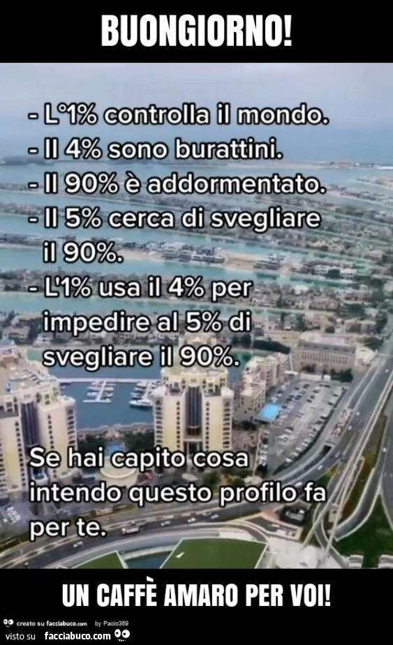 Buongiorno! Un caffè amaro per voi