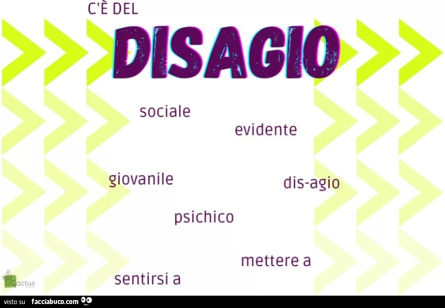 C'è del disagio sociale giovanile evidente