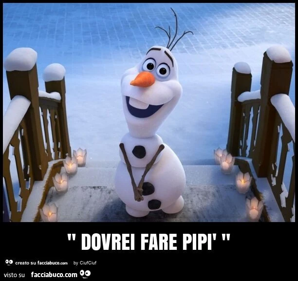 " dovrei fare pipì "