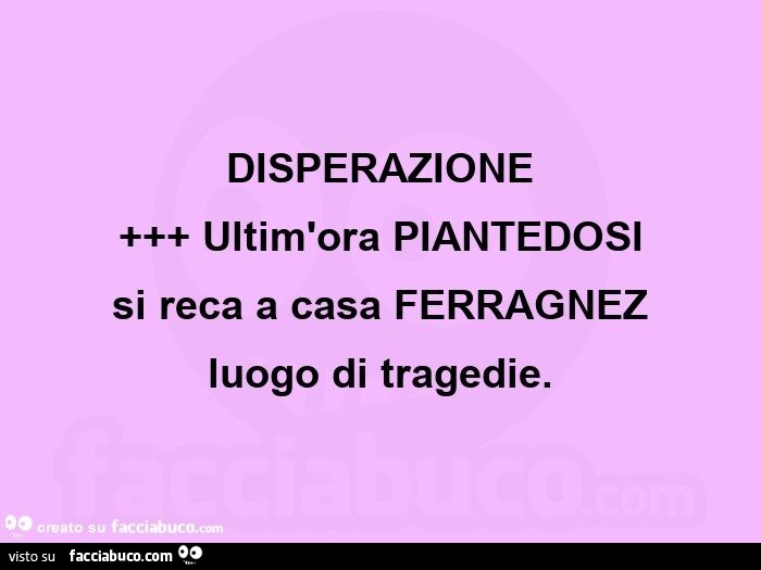 Disperazione +++ ultim'ora piantedosi si reca a casa ferragnez luogo di tragedie