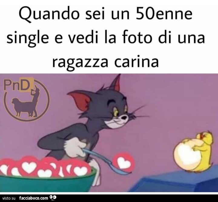 Quando sei un 50enne single e vedi la foto di una ragazza