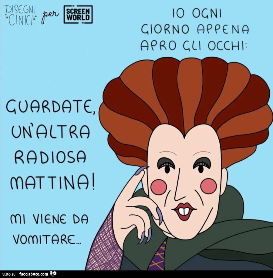 Tutte le mattine alle 515 la stessa storia Buongiorno un cazzo