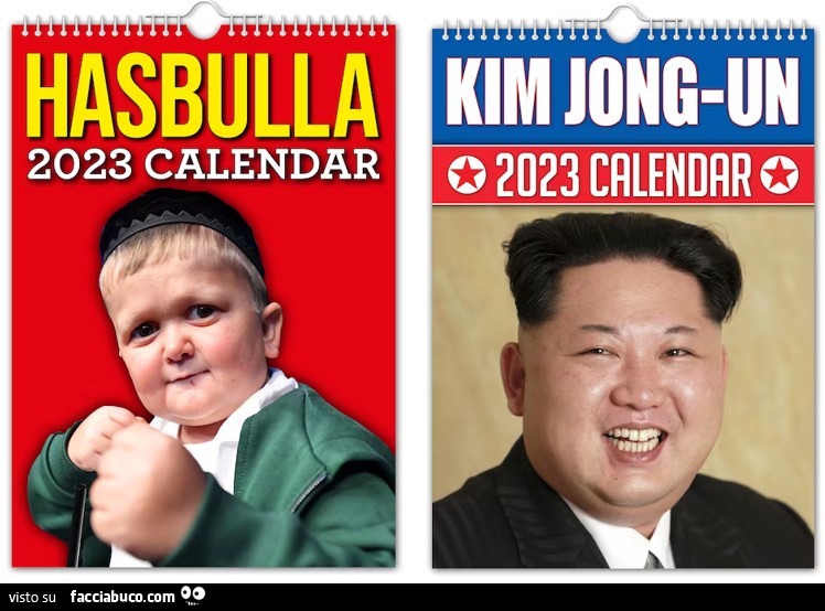 Gli ordinari regalini di… #2 Christmas Edition. Calendari 2023 Hasbulla e Kim Jong-Un e