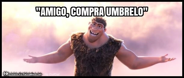 "amigo, compra umbrelo"