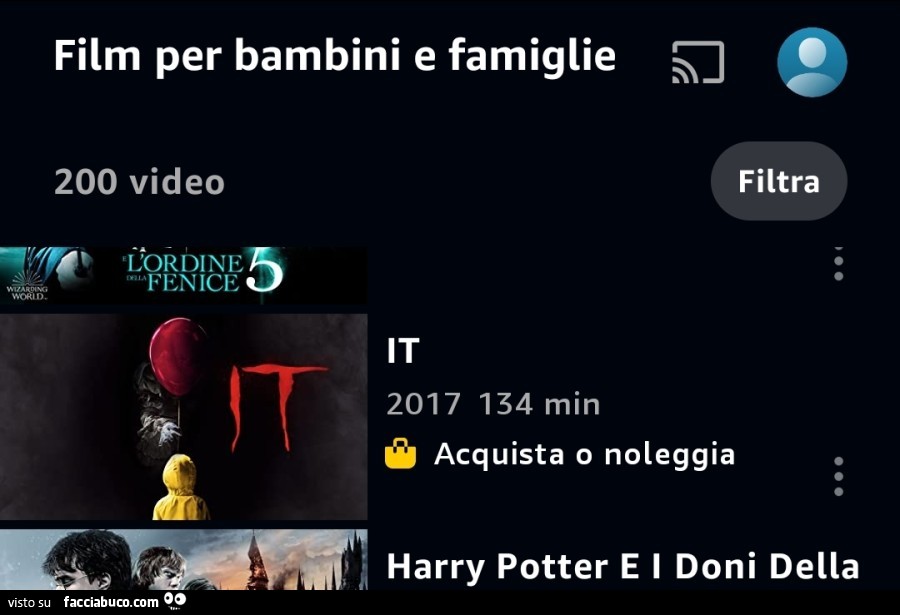 Film per bambini e famiglie: IT