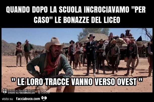 Quando dopo la scuola incrociavamo "per caso" le bonazze del liceo