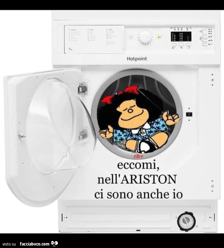 Eccomi, nell'ariston ci sono anche io