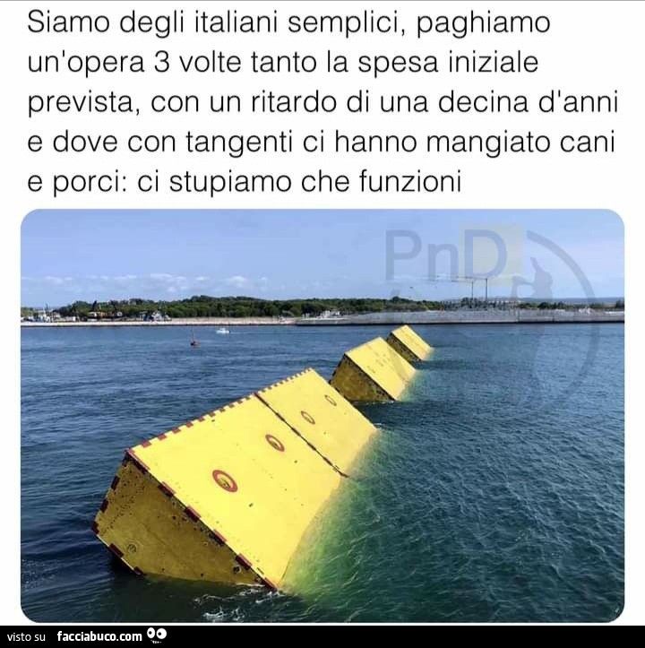 Siamo degli italiani semplici paghiamo un'opera 3 volte tanto