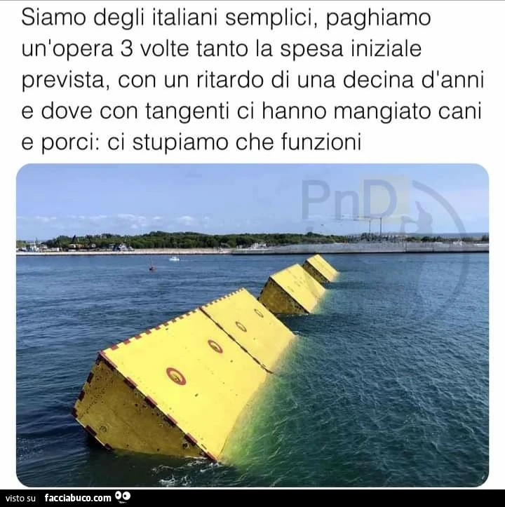 Siamo degli italiani semplici paghiamo un'opera 3 volte tanto