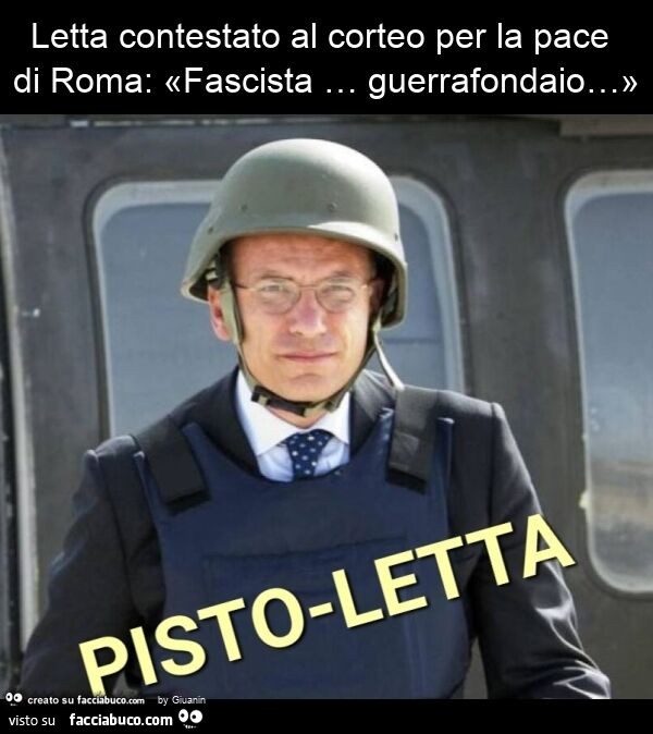 Letta contestato al corteo per la pace di roma: «fascista … guerrafondaio… »
