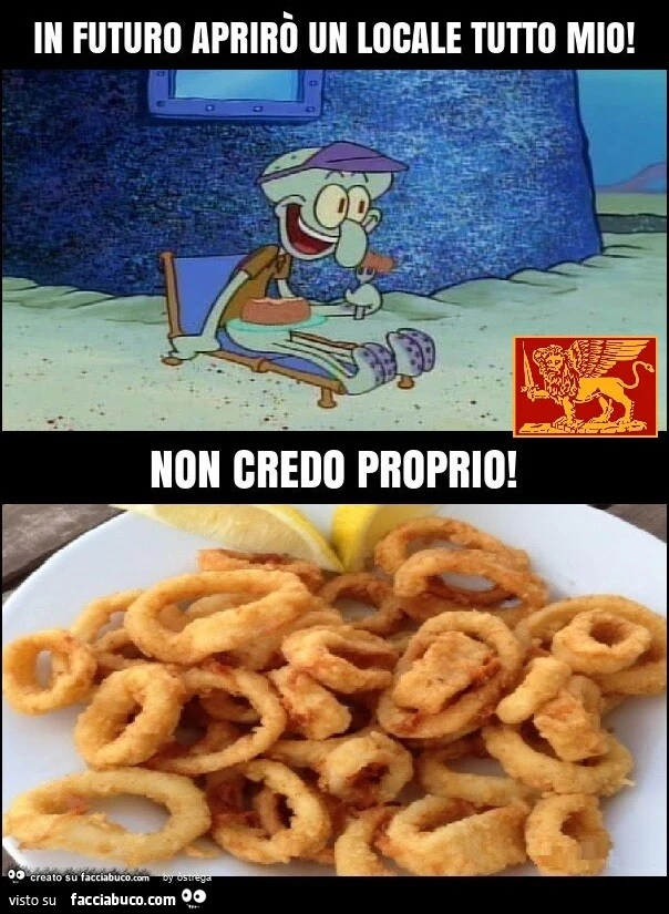 Squiddi: in futuro aprirò un locale tutto mio; tu: non credo proprio