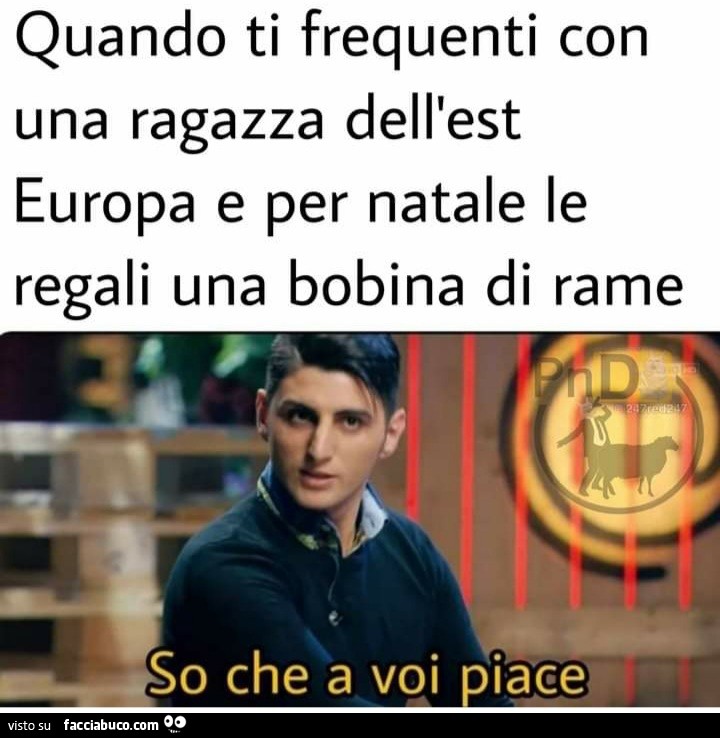 Quando ti frequenti con una ragazza dell'est Europa e per natale