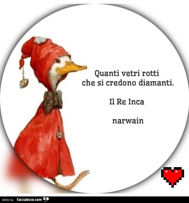 Quanti vetri rotti che si credono diamanti