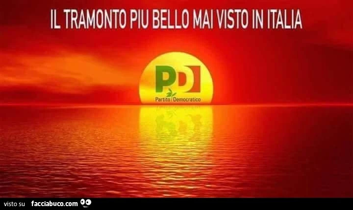 Il tramonto piu bello mai visto in italia: PD