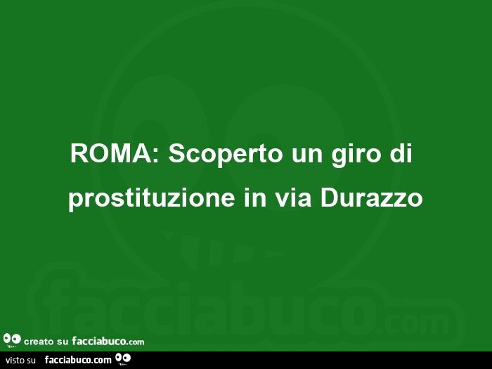 Roma: scoperto un giro di prostituzione in via durazzo