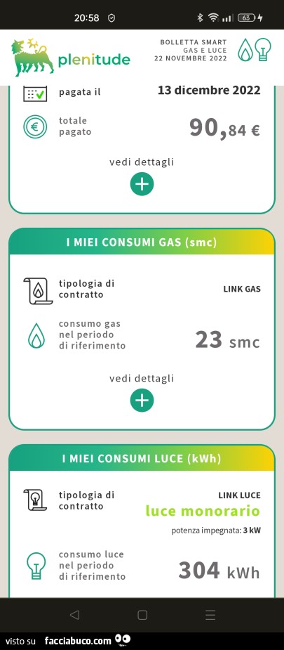 Bolletta eni plenitude da 90 euro