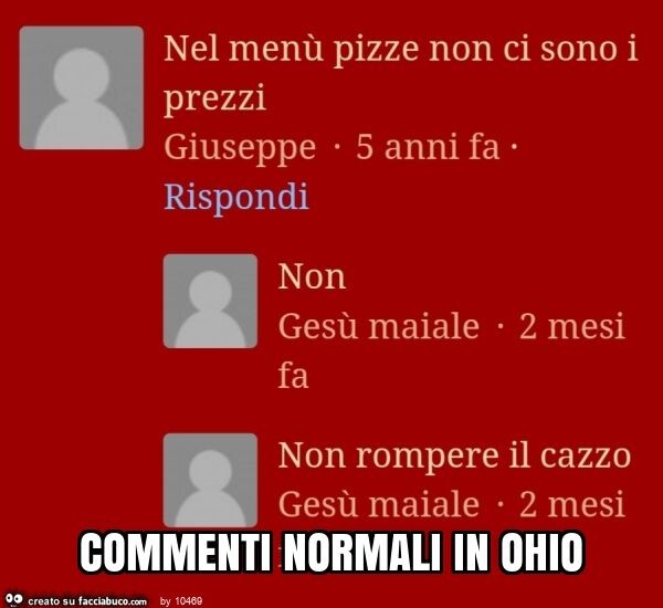 Commenti normali in ohio