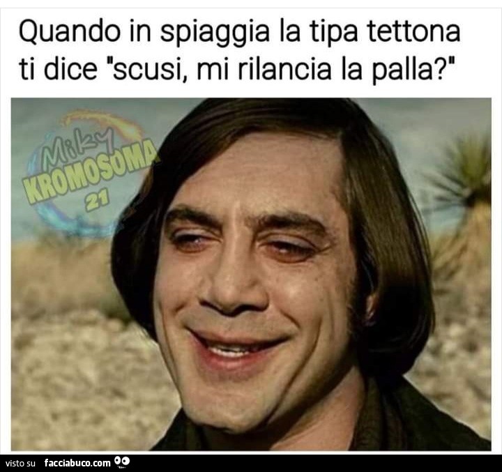 Quando in spiaggia la tipa tettona ti dice