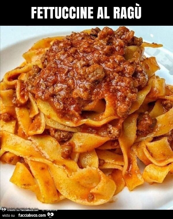 Fettuccine al ragù