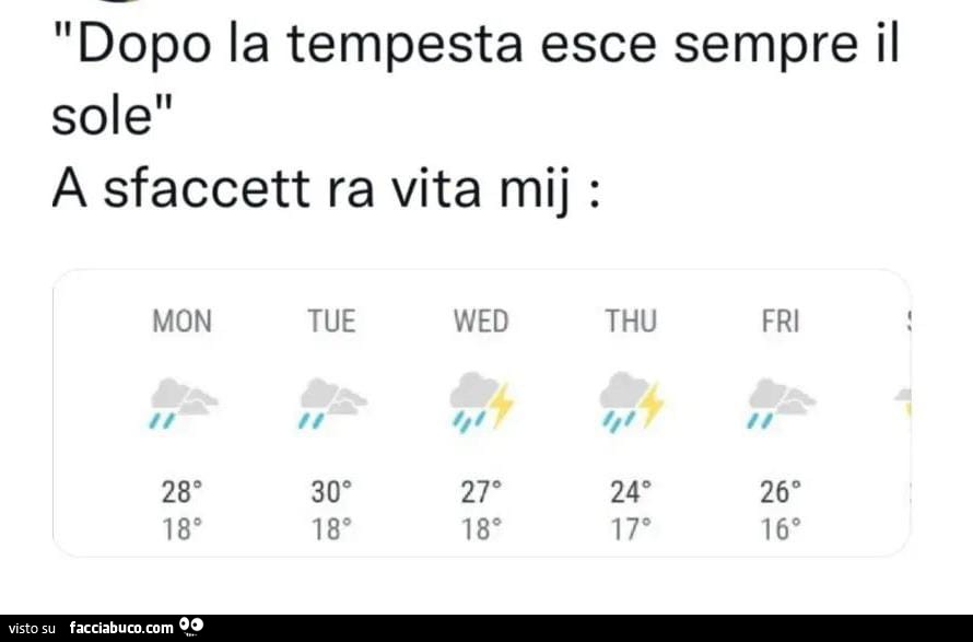 Dopo Ogni Tempesta Esce Sempre Il Sole Dopo la tempesta esce sempre il sole a sfaccett ra vita mij