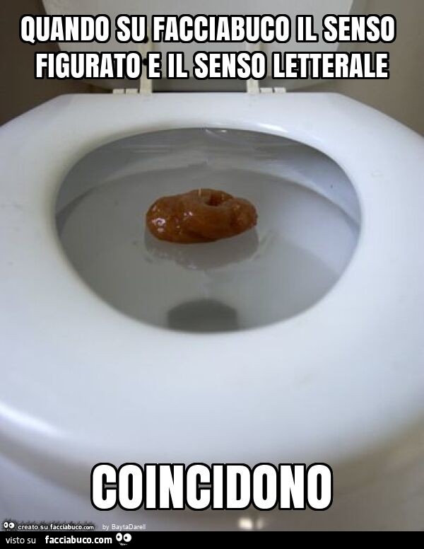 Quando su Facciabuco il senso figurato e il senso letterale coincidono