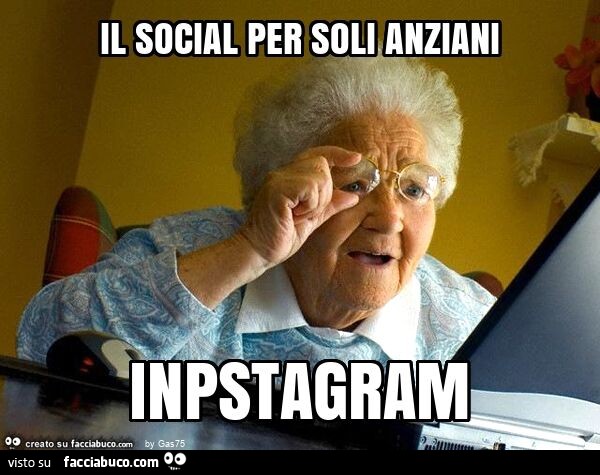 Il social per soli anziani inpstagram