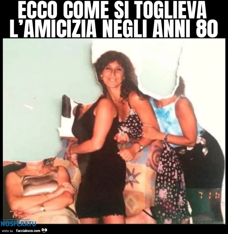Ecco come si toglieva l'amicizia negli anni 80
