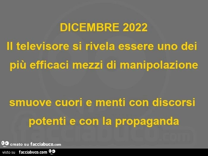 PROPAGANDA IN TELEVISIONE