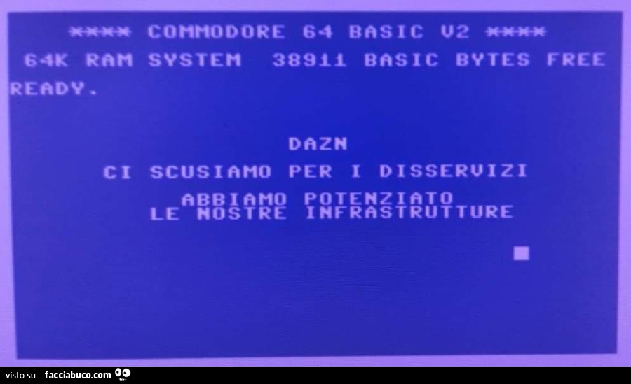Commodore 64 basic v2. Dazn ci scusiamo per i disservizi abbiamo potenziato le nostre infrastrutture