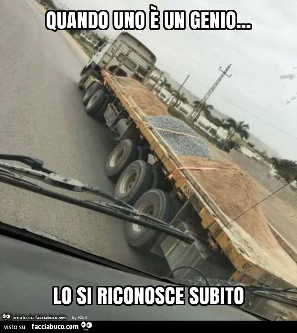 Quando uno è un genio&hellip; lo si riconosce subito