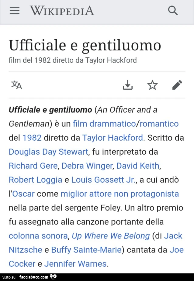 Ufficiale e gentiluomo film del 1982