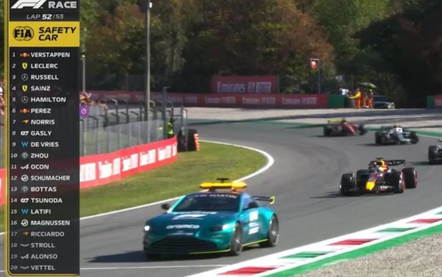 F1 gp monza 2022 safety car