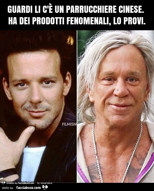 Guardi li c'è un parrucchiere cinese. Ha dei prodotti fenomenali, lo provi