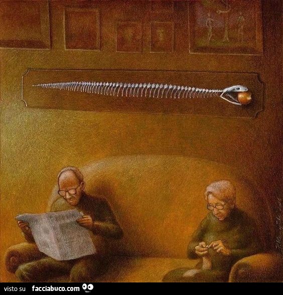Pawel Kuczynski: lisca del serpente con la mela