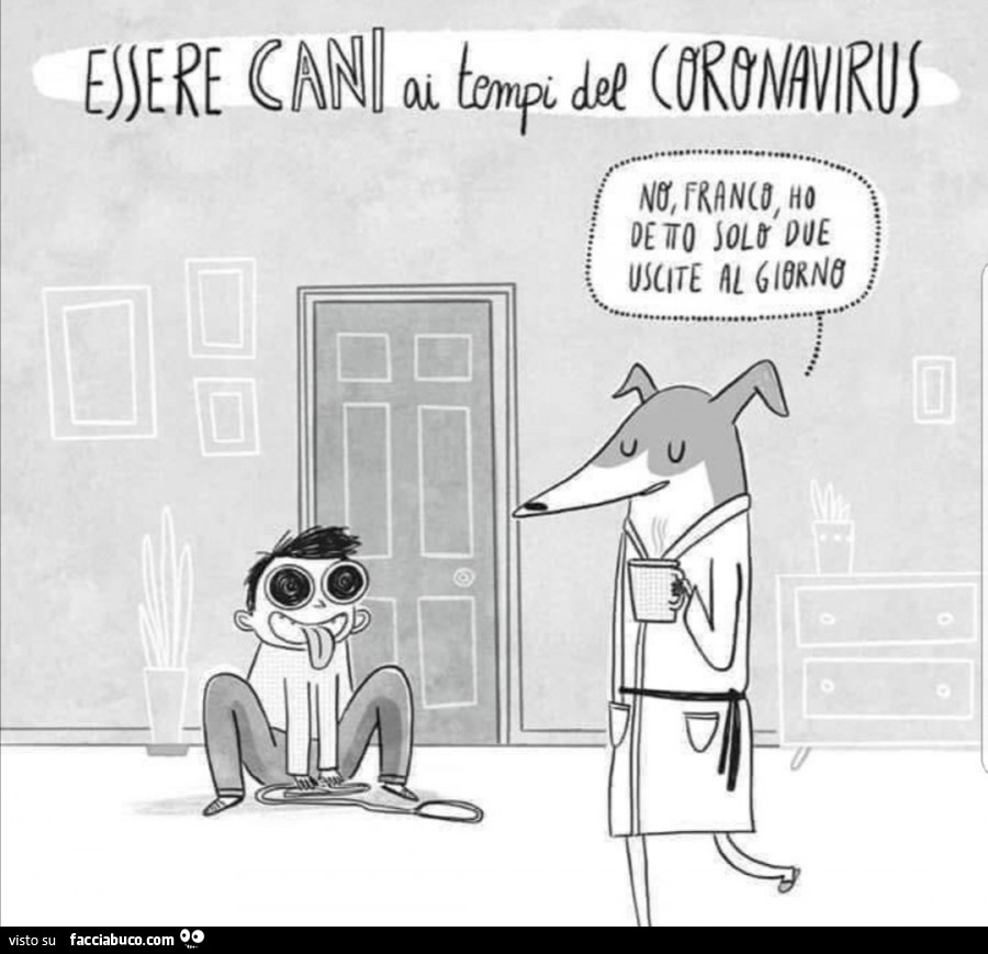 Essere cani ai tempi del coronavirus