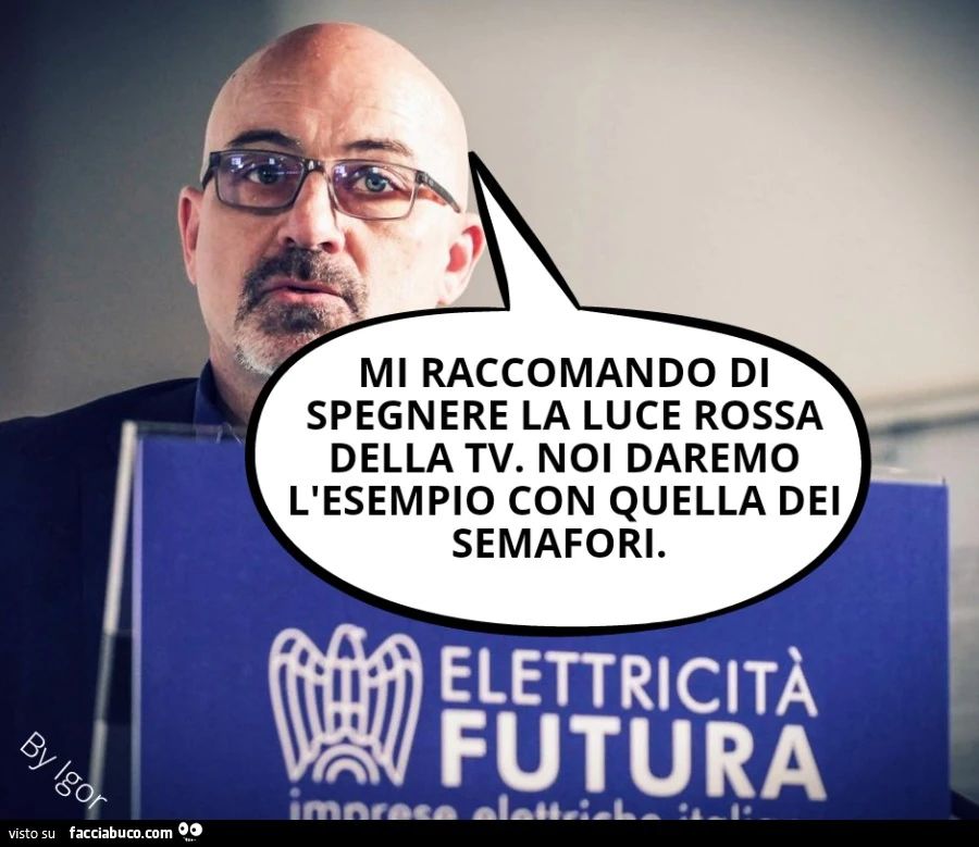 Spegnere luce rossa tv