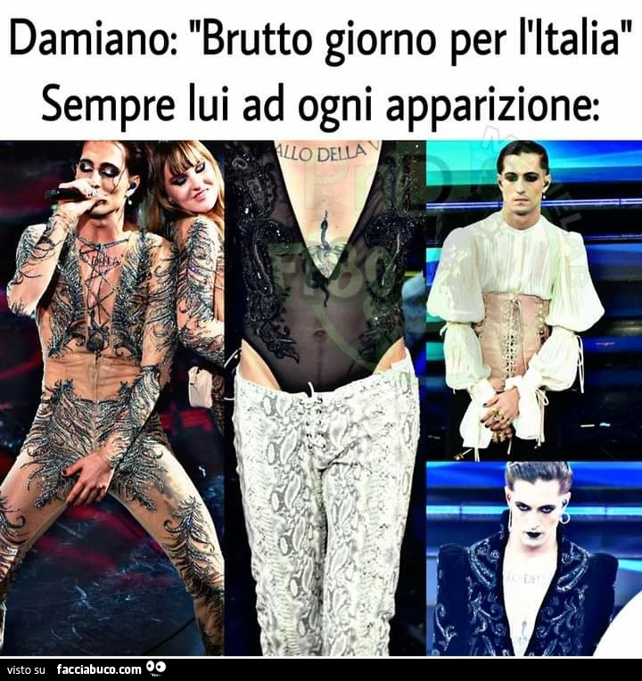 Damiano brutto giorno per l'Italia sempre lui ad ogni apparizione