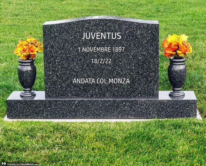 Lapide di Juventus. Andata col monza