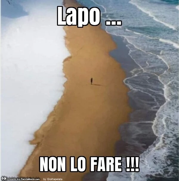 Lapo&hellip; non lo fare