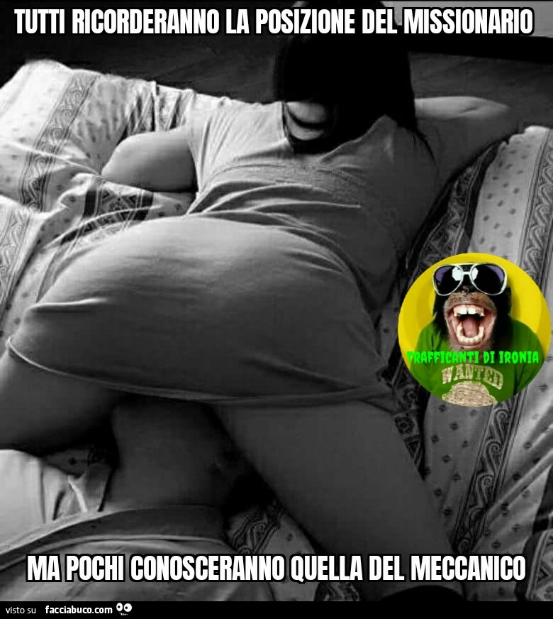 Tutti ricorderanno la posizione del missionario ma pochi conosceranno