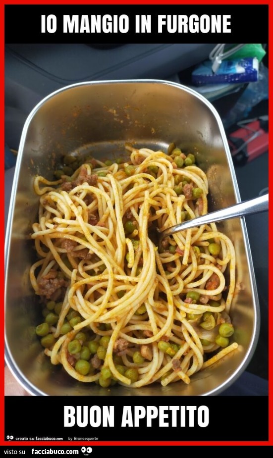Io mangio in furgone buon appetito