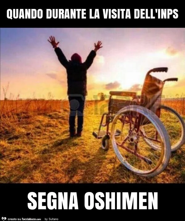 Quando durante la visita dell'inps segna oshimen